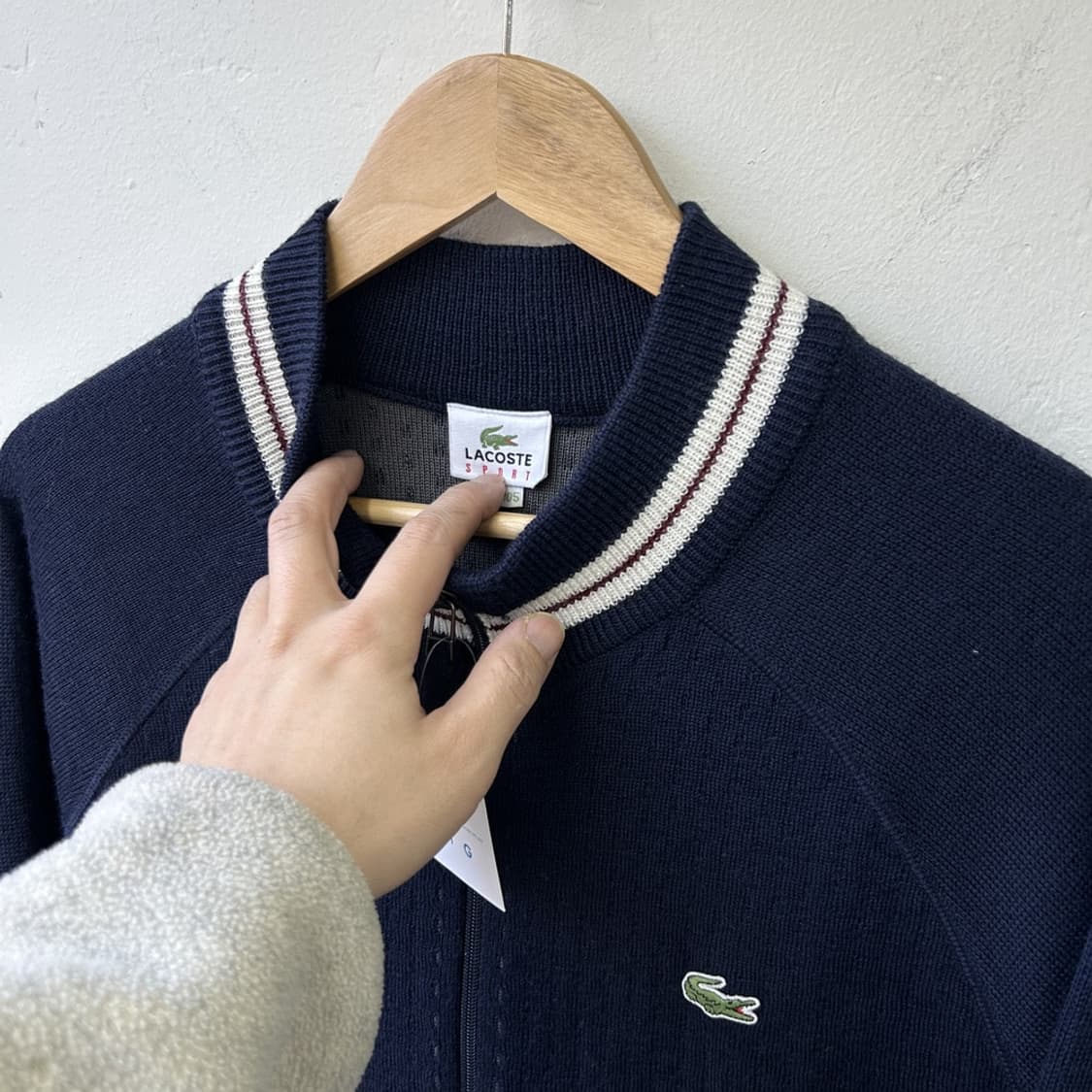 15826 - 라코스테 울 니트 집업 (울 50%) 상품이미지3