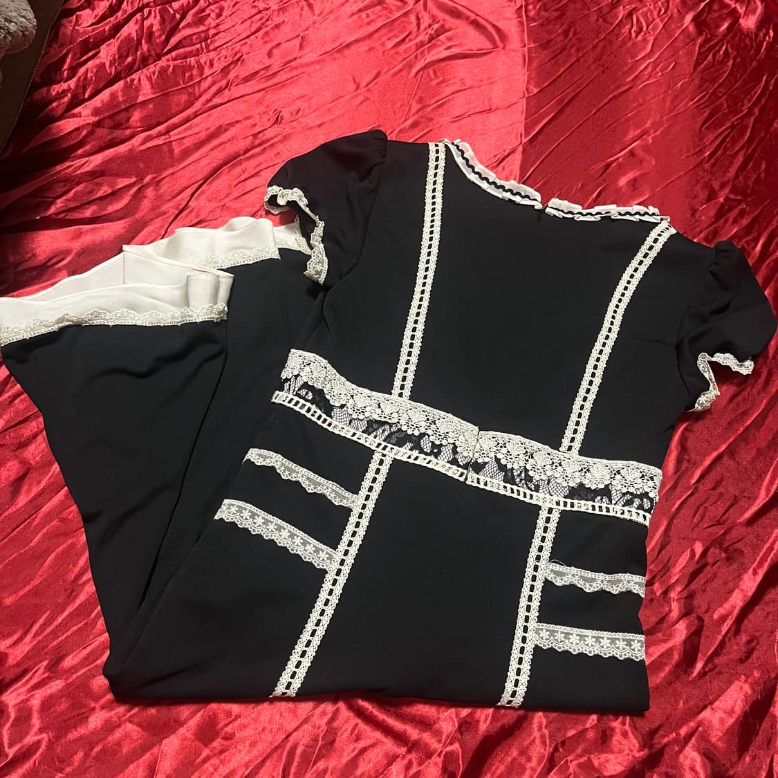 고스로리 고딕 원피스  바디라인st 공겜여주 상품이미지3