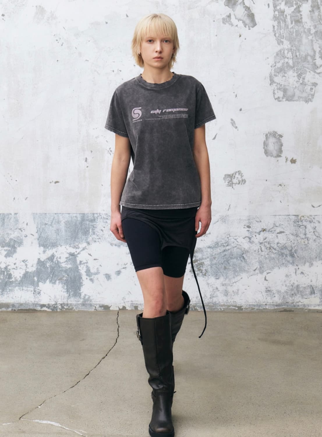 인사일런스 빈티지 워싱 티 상품이미지2