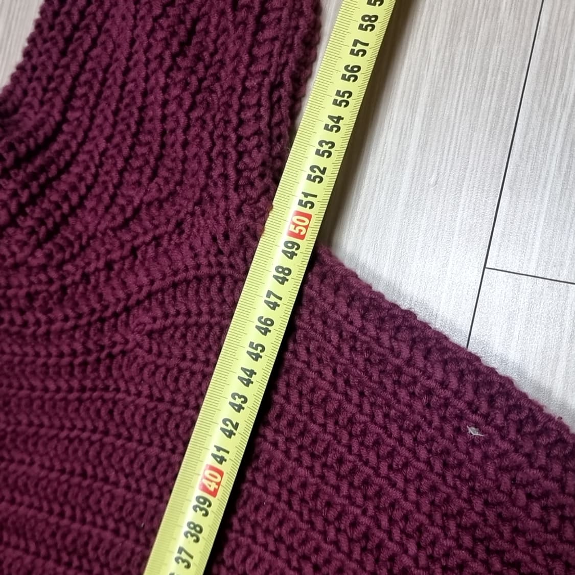 노티카 케이블 니트 스웨터 버건디(m) 상품이미지8