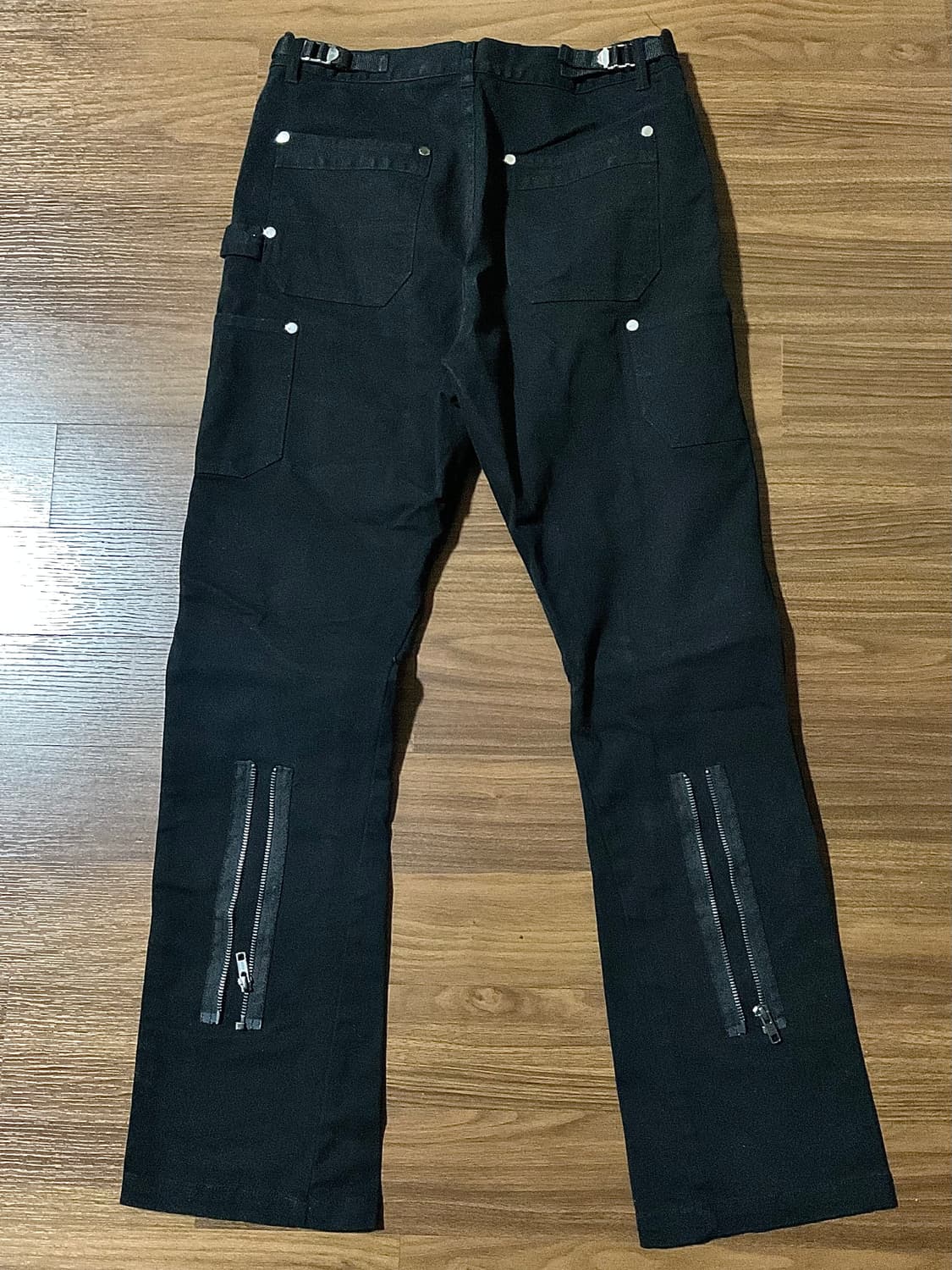 Vuja de 003 뷰자데 백지퍼 더블니 카펜터 워크 팬츠 상품이미지2