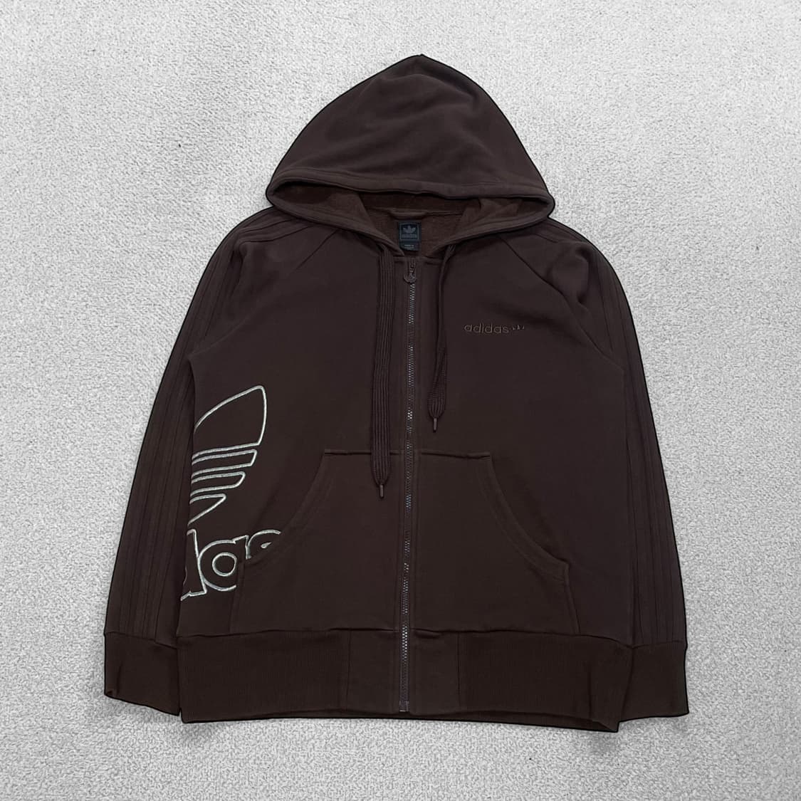 아디다스 00s 빅 트레포일 후드집업 브라운 대장급 상품이미지1