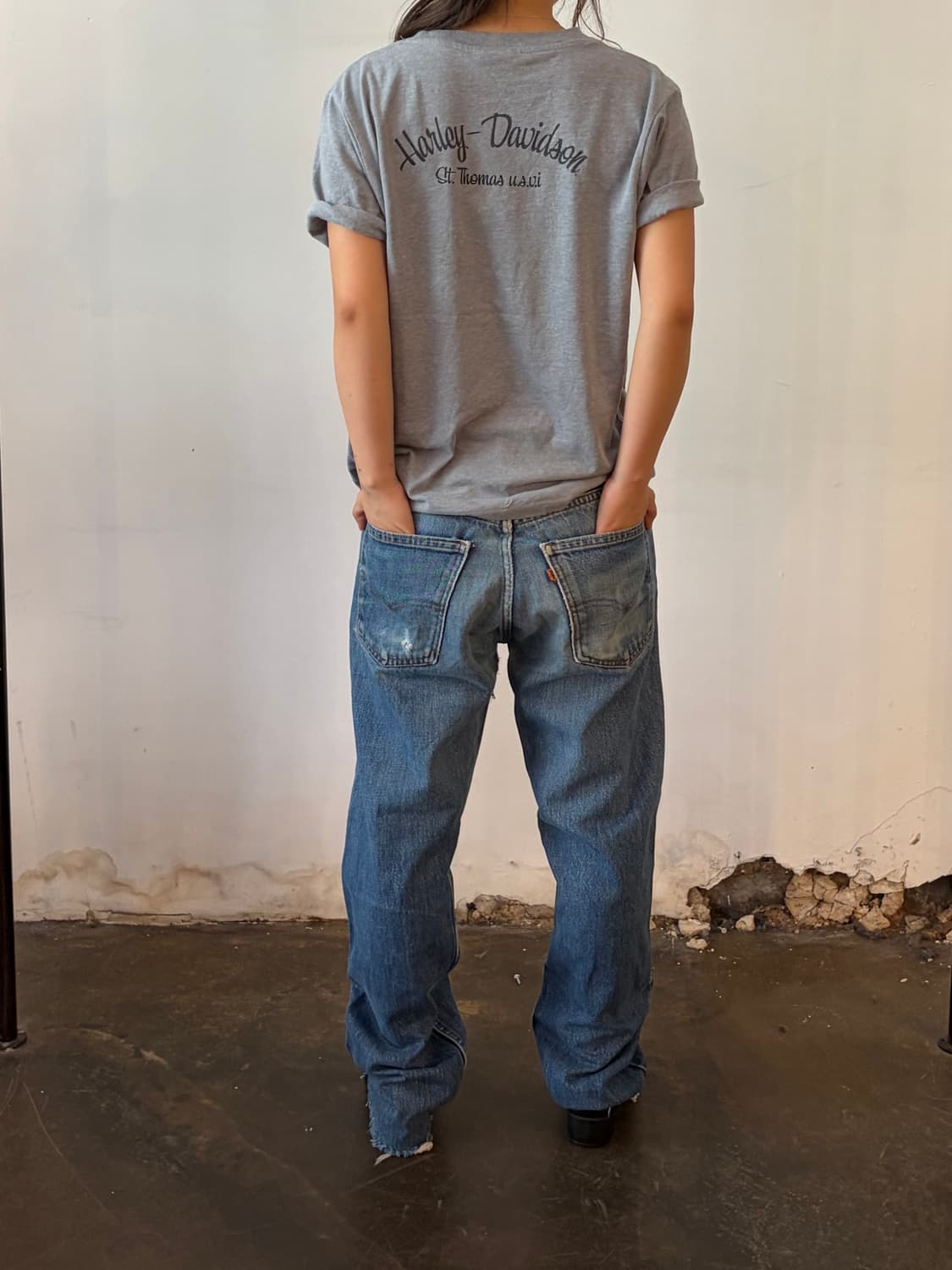 70‘s MADE IN USA 🇺🇸 리바이스 505 레귤러핏 오렌지탭 상품이미지1