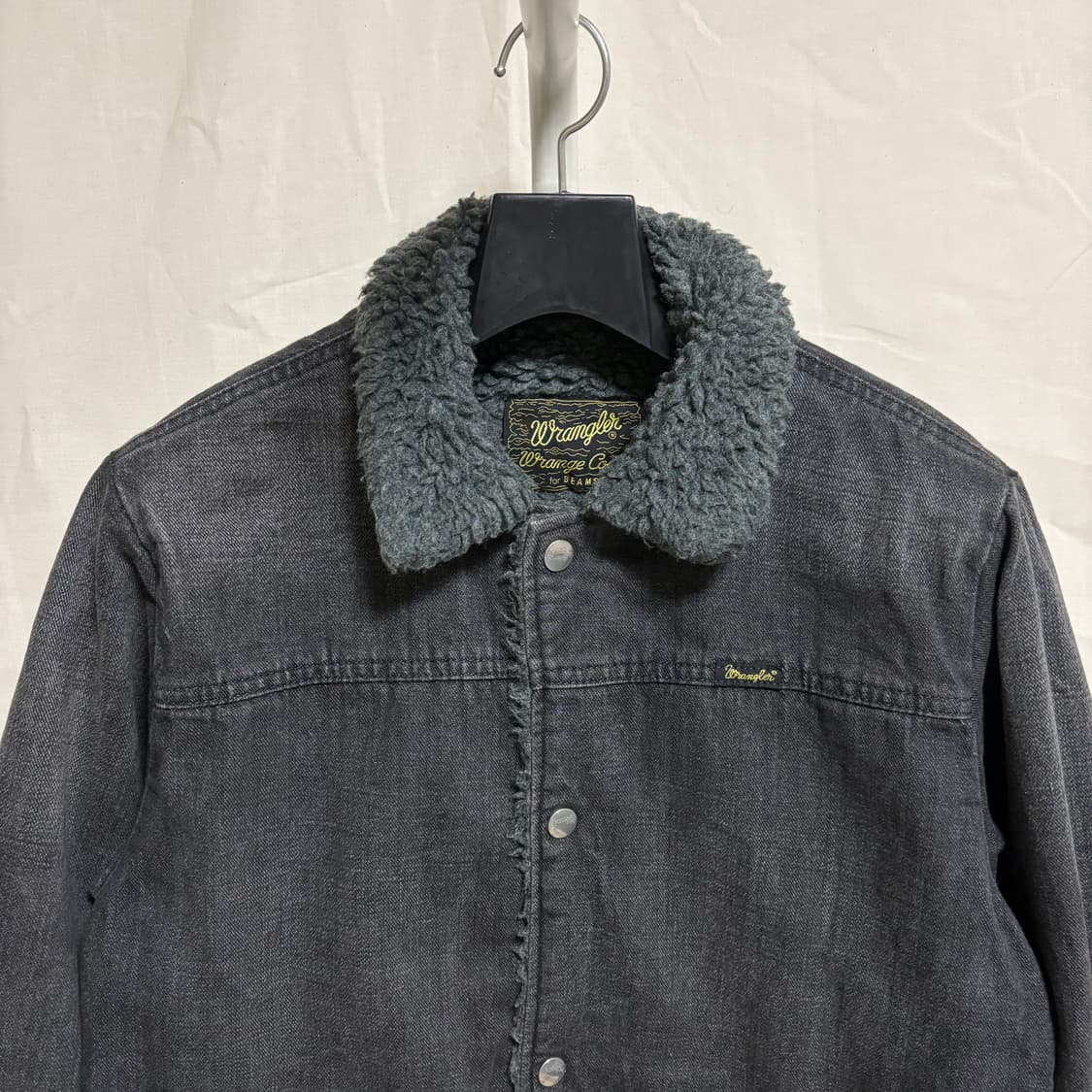 랭글러 X 빔즈 별주 레인지 코트 쉐르파 흑청 데님자켓 / M 상품이미지2