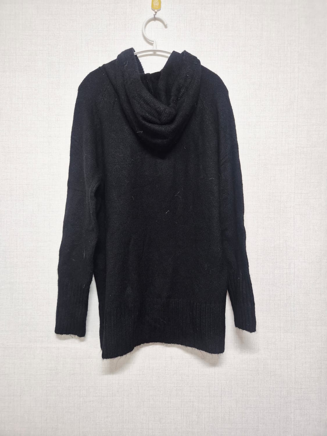 블랙 니트 후드티 상품이미지2