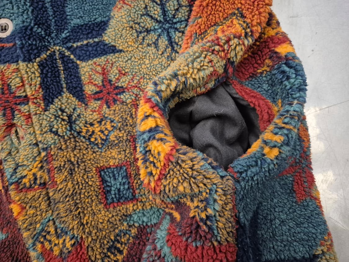 90s SHUVIT 네이티브 패턴 플리스 자켓 상품이미지5