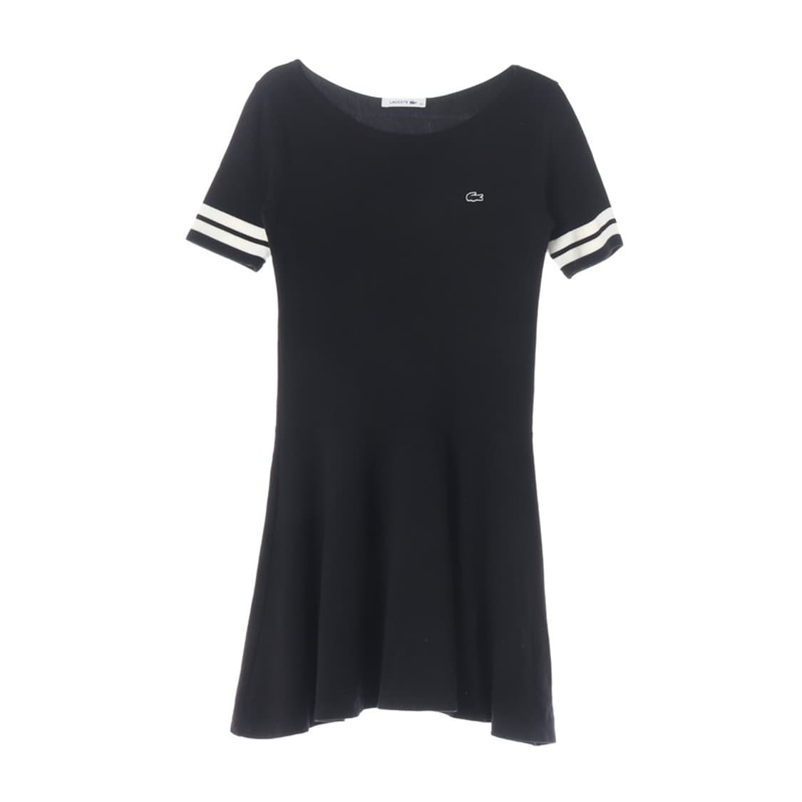 라코스테 보트넥 소매 스트라이프 니트 원피스 34 상품이미지1