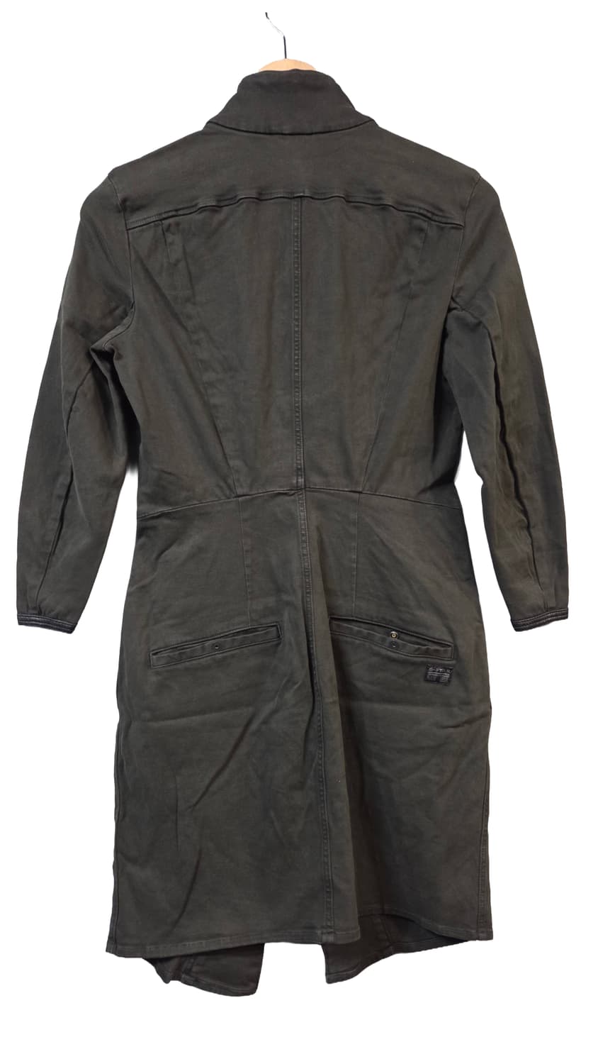 G-STAR카키색 롱 야상 점퍼 스타일 스커트(S)스판 상품이미지2