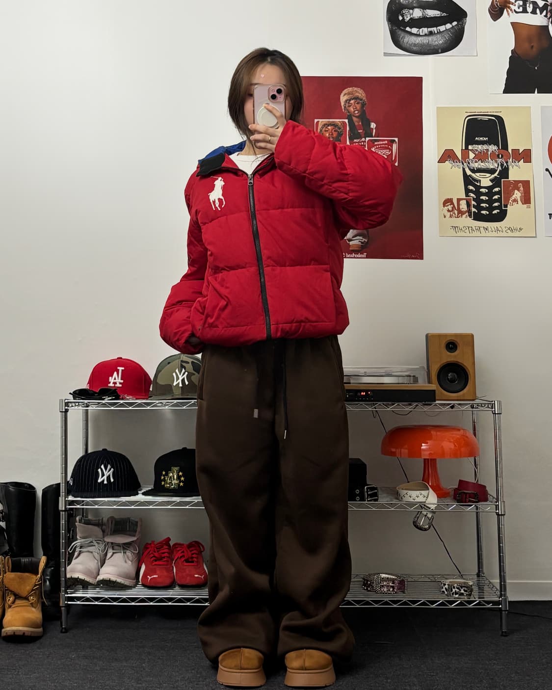 폴로 랄프로렌 00s 빅포니 덕다운 패딩 상품이미지4