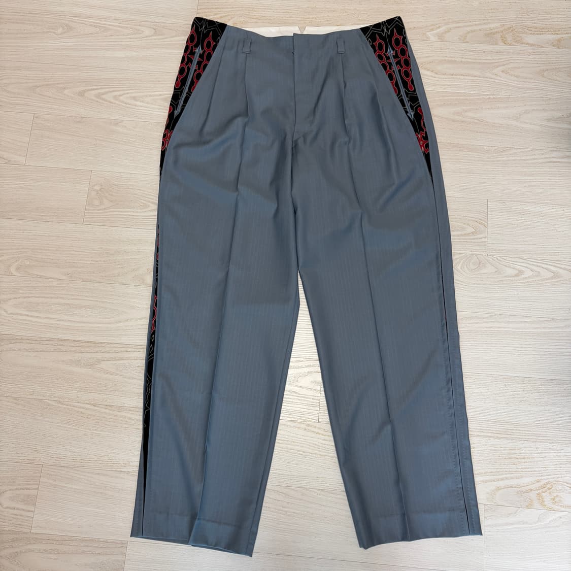 와코마리아 에르메네질도 제냐 로커빌리팬츠 사이즈L 블루블랙 상품이미지4