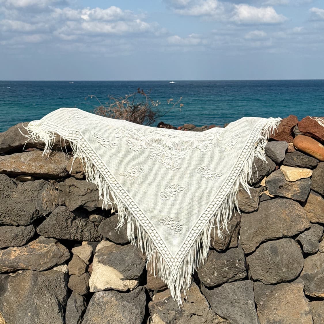 바람결 레이스 트라이앵글 숄 상품이미지7