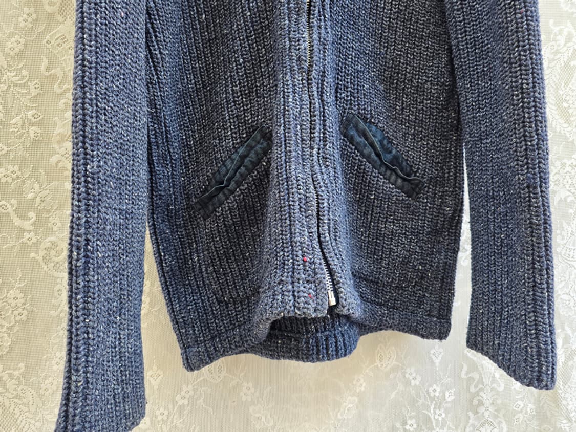 블루블루 재팬 헤비 코튼 니트 후드 집업 상품이미지3