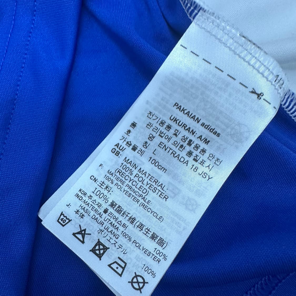 [새상품] 아디다스 기능성 반팔티셔츠 운동복 런닝복 블루 L 상품이미지9