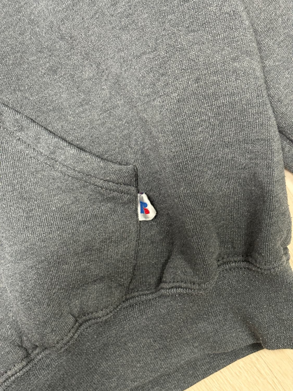 90s 러셀 네브래스카 후디 그레이 상품이미지3