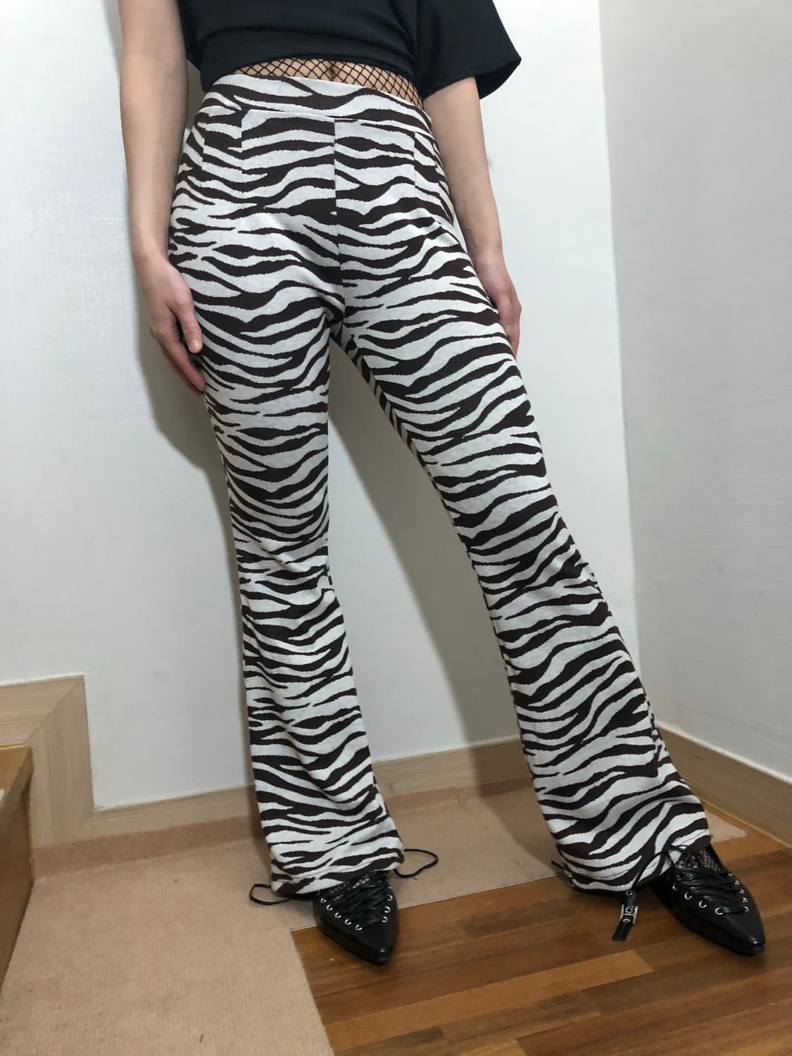 빈티지 지브라 패턴 팬츠 상품이미지4