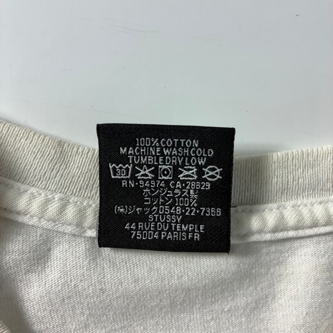 Stussy  스투시 플립 화이트 반팔 티셔츠  상품이미지7