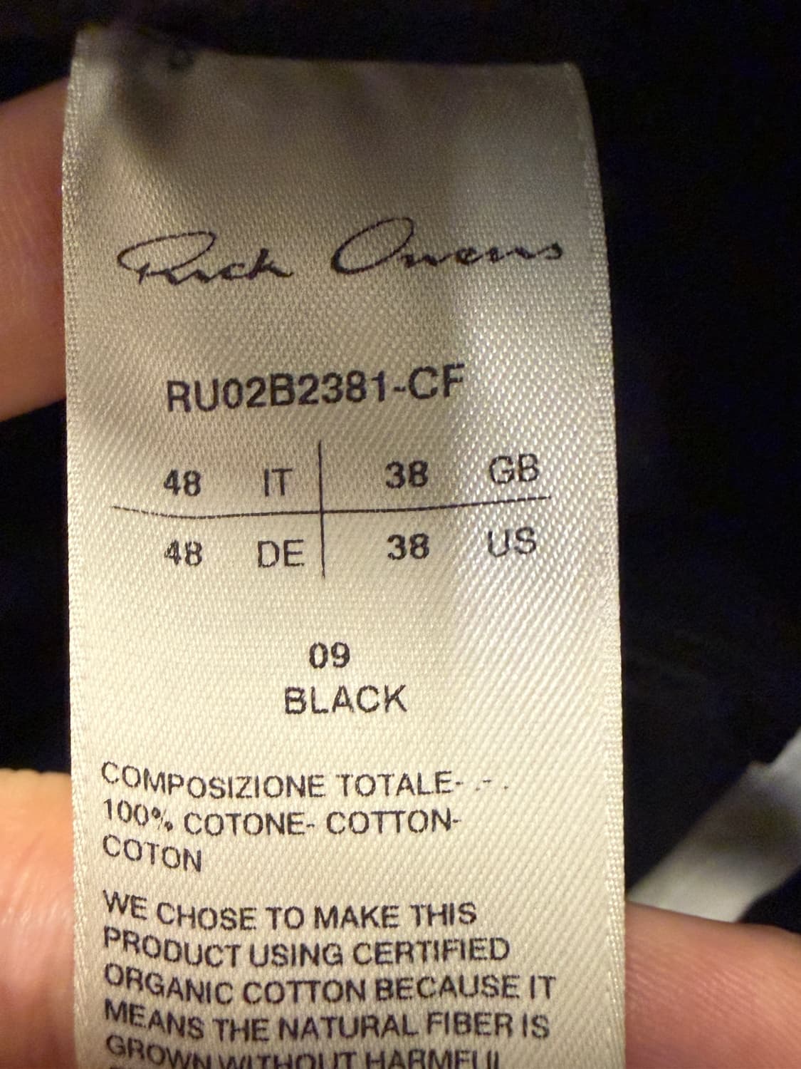 릭오웬스 다크쉐도우 RU02B2381-CF 상품이미지3