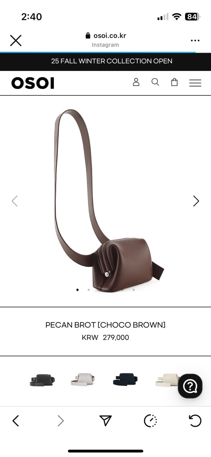 오소이 pecan brot 크로스백 상품이미지1