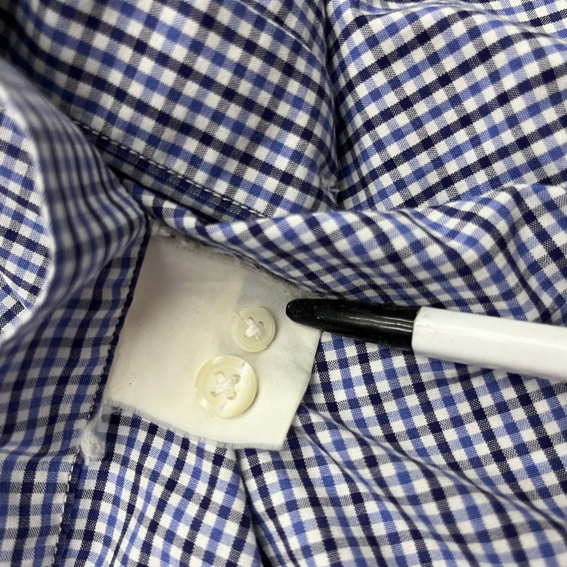 폴로 랄프로렌 블루포니 네이비 잔체크 셔츠 95 상품이미지6