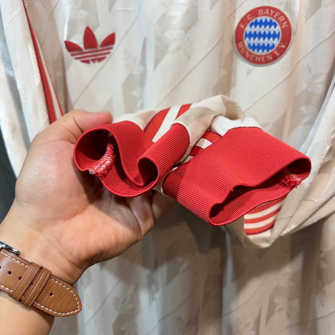 [3XL] ADIDAS 아디다스 바이에른 뮌헨 긴팔 축구 유니폼 상품이미지4