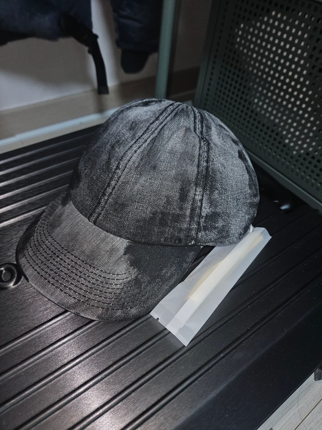 엑슬림 EP.5 시놉시스 01 데님 워시드 볼캡 모자 상품이미지2