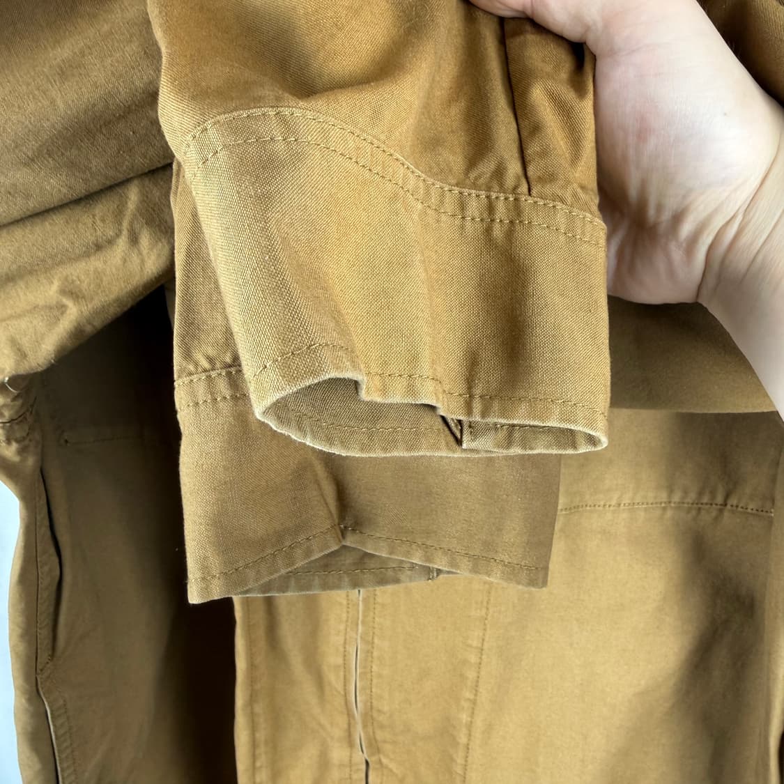 (무료배송)160) 시스템 믹스매치레이어 오버 데님자켓 브라운 상품이미지5