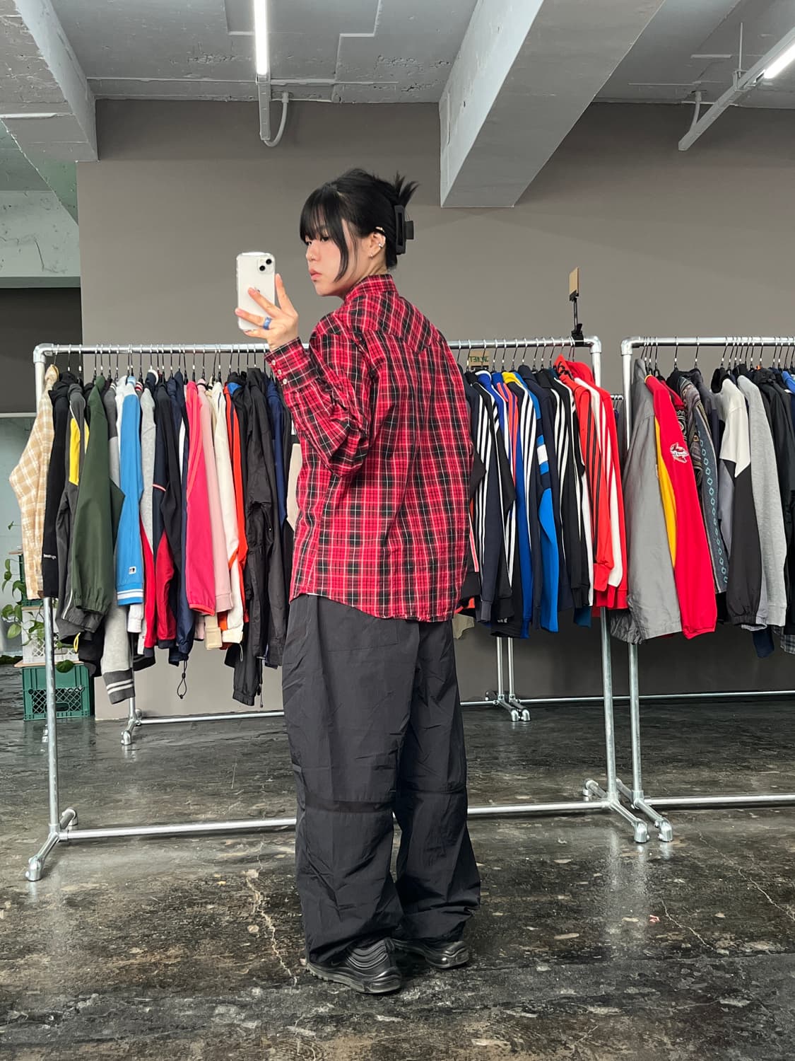 랭글러 웨스턴 체크 셔츠 상품이미지5