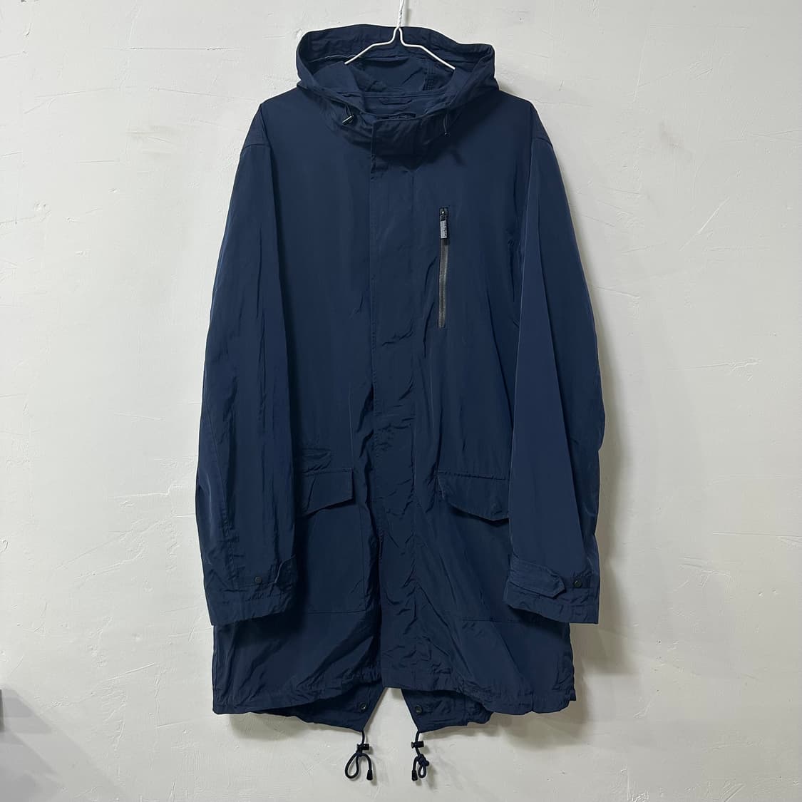 (110) 캘빈클라인 네이비 후드 야상 바람막이 점퍼 상품이미지1