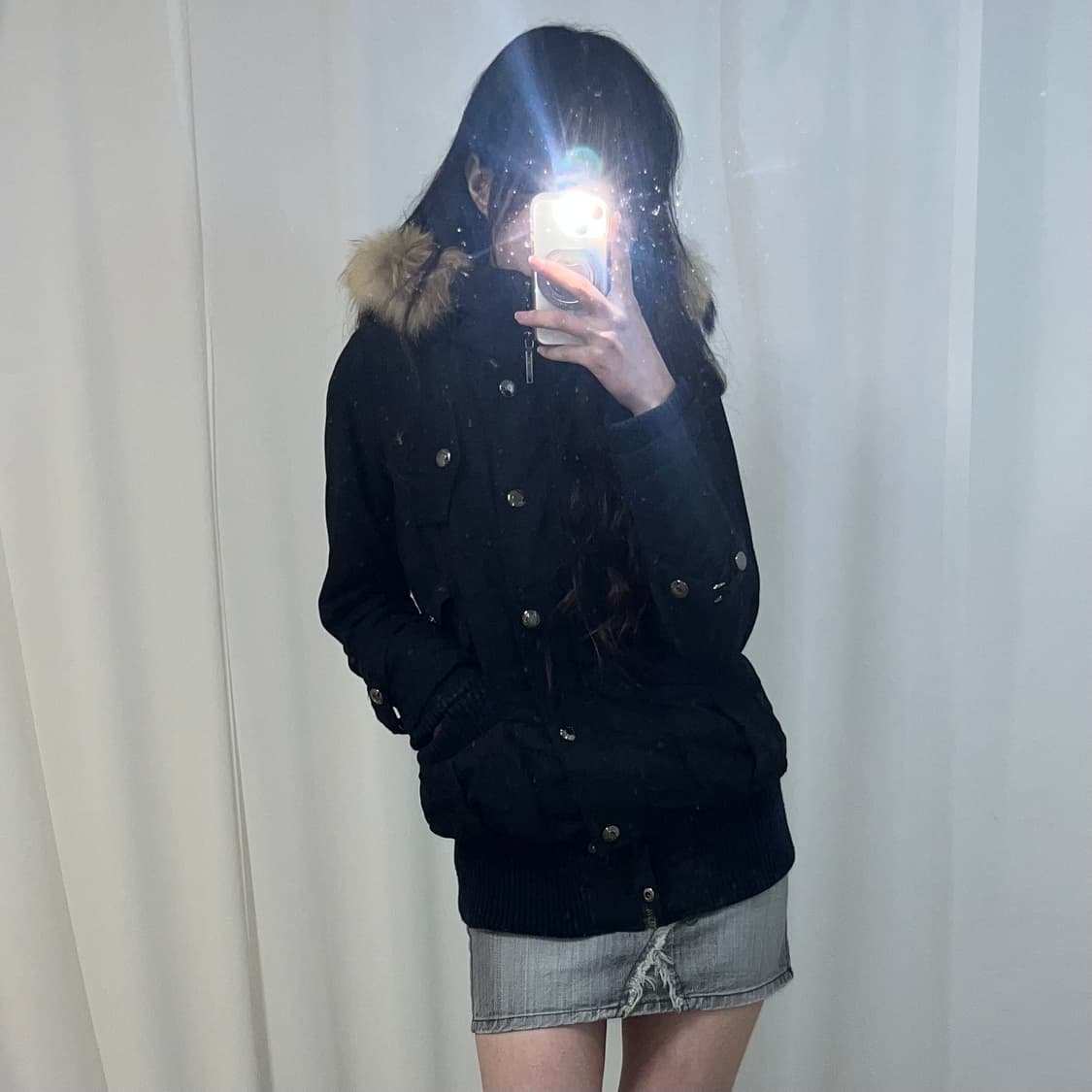 egoist 울프죠 블랙 패딩 상품이미지1