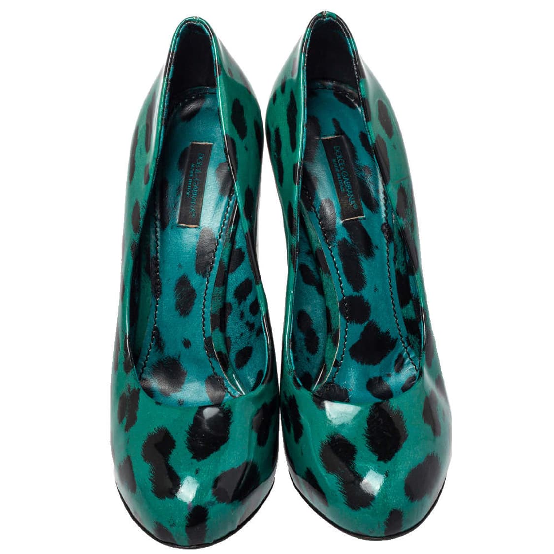 돌체앤가바나Dolce & Gabbana그린 레오파드 펌프스 하이힐 상품이미지1