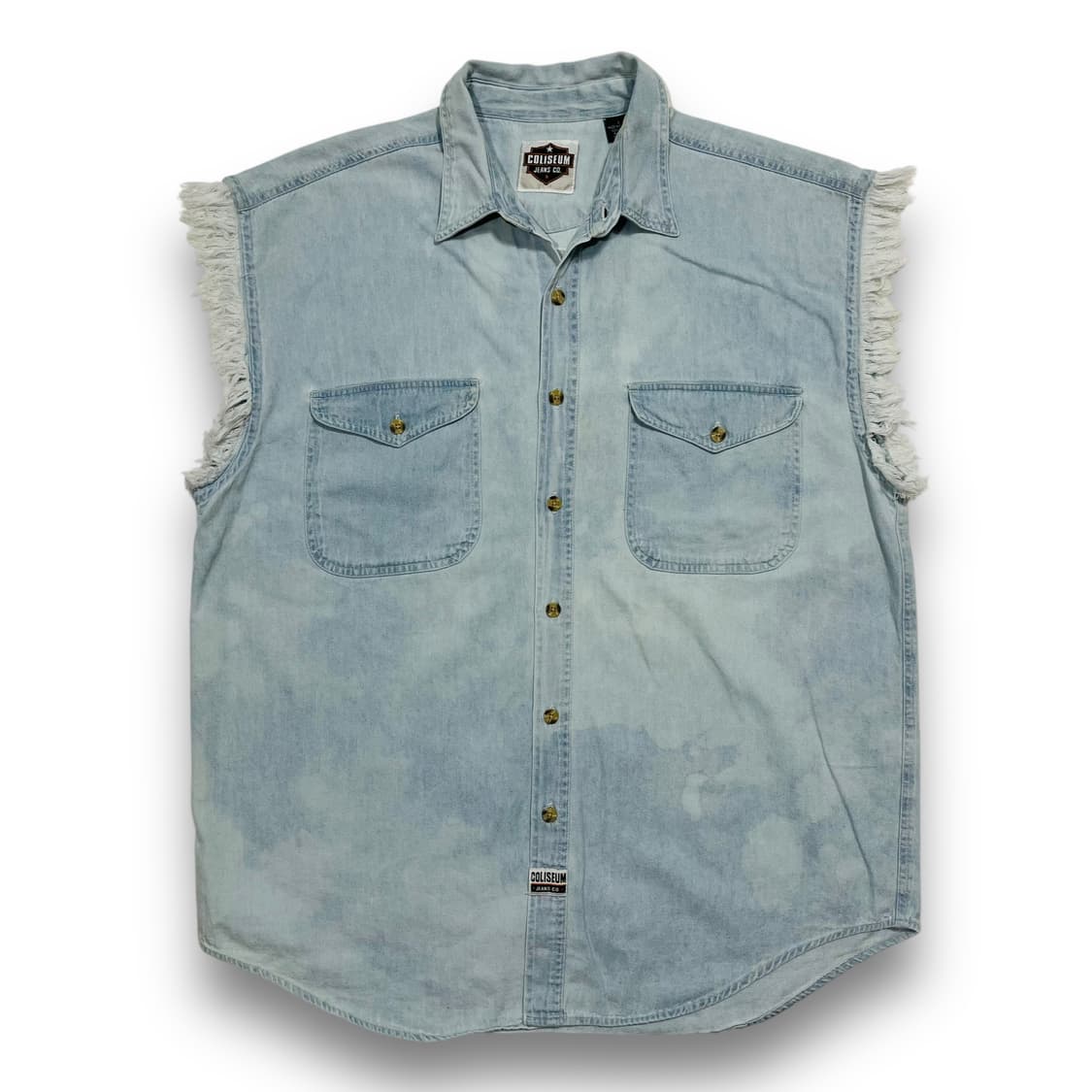 Coliseum 머틀 비치 2001s 스컬 플레임 바이커 반팔 셔츠 상품이미지3