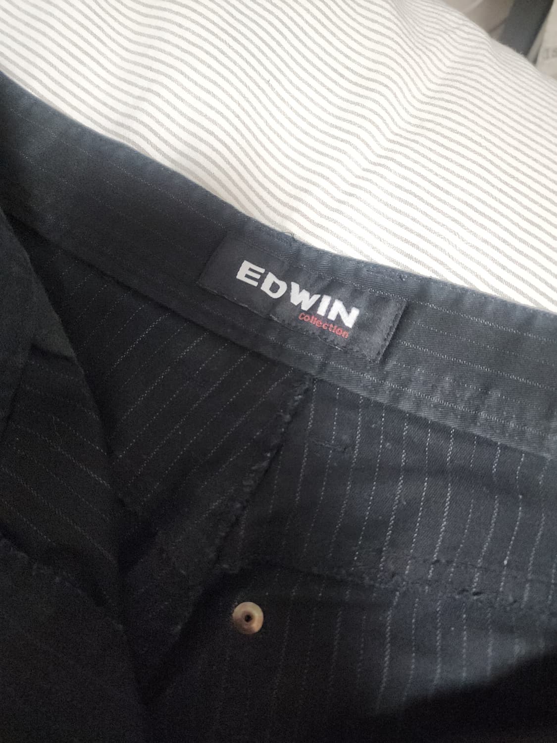 edwin black pinstripe pants 상품이미지4