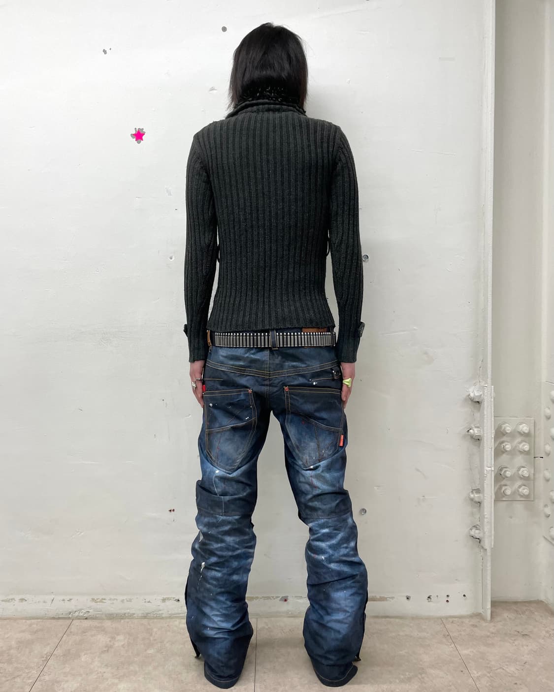 4 Pocket Gray Knit Jacket 상품이미지5