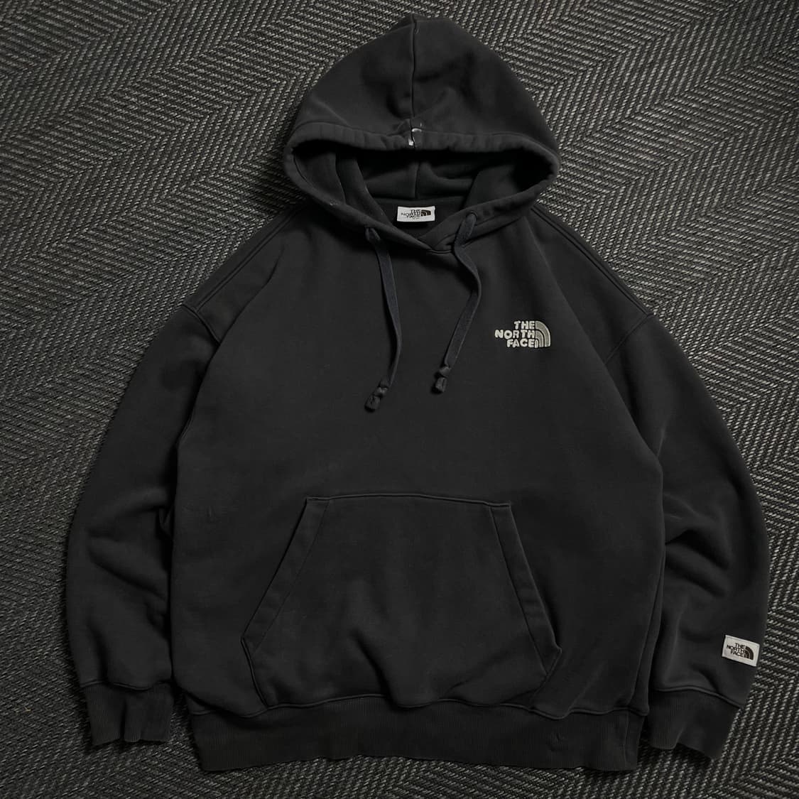 노스페이스 스몰로고 박시핏 후드 티셔츠o 4741 상품이미지1