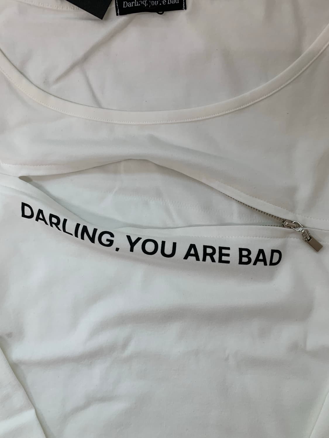 UNZIPPED LOGO T-SHIRT white 상품이미지10