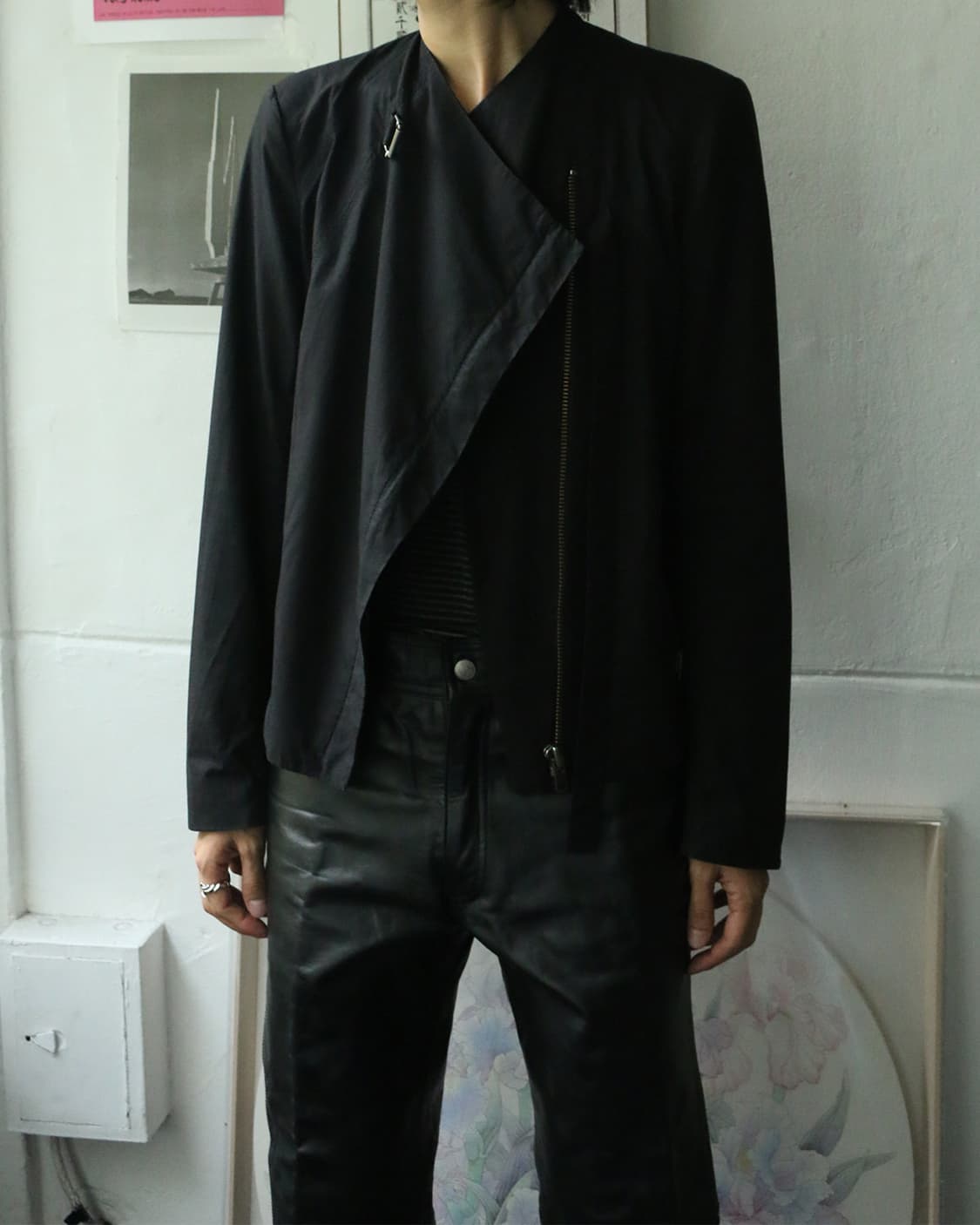헬무트랭 블랙 비대칭 자켓 상품이미지2