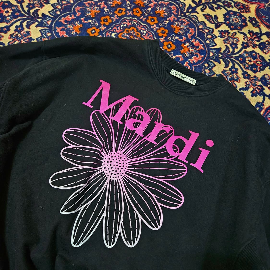 마르디메크르디 플라워 헤비 맨투맨 M size 상품이미지4