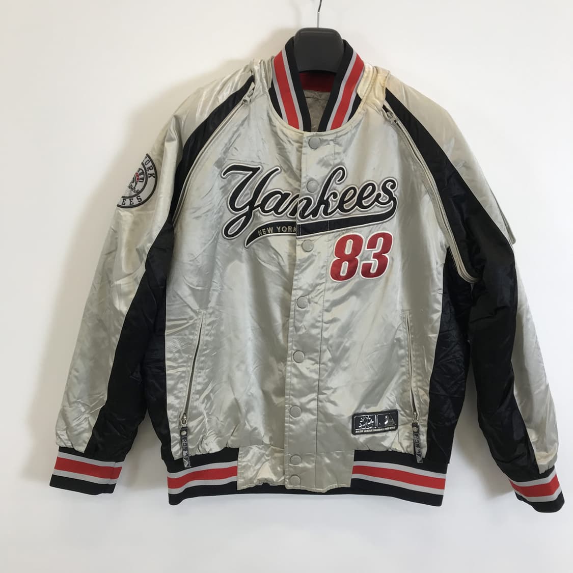 MLB 00s 사틴 양키스 바시티자켓 [100사이즈] 상품이미지1