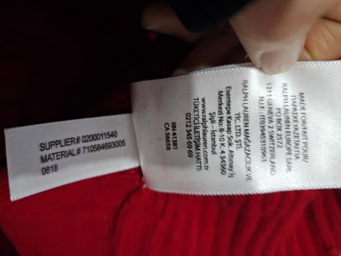 폴로 POLO 레드 빅포니 니트집업 90/S 상품이미지8