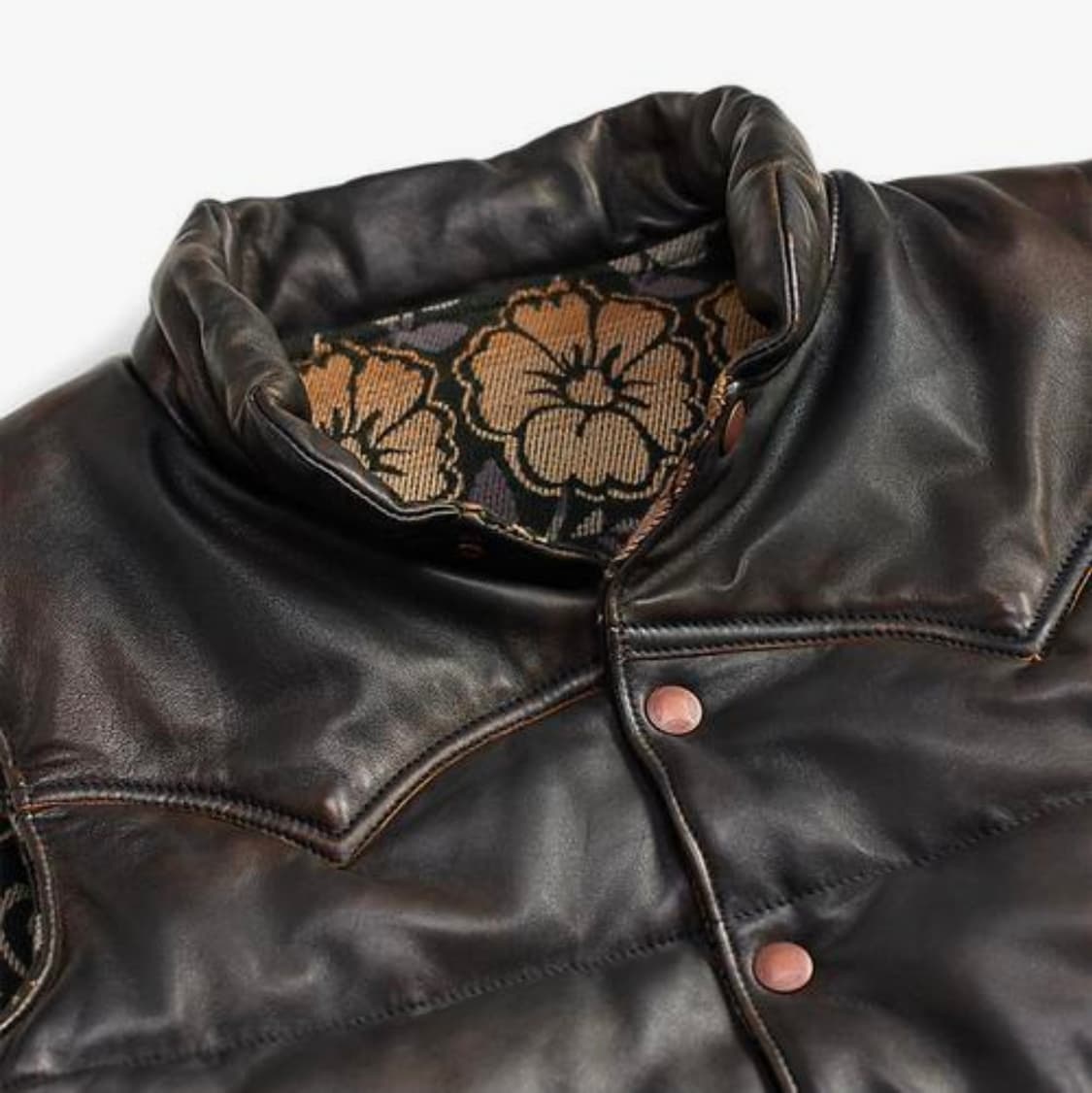 RRL 리버시블 레더 자카드 베스트 [새상품] 상품이미지4