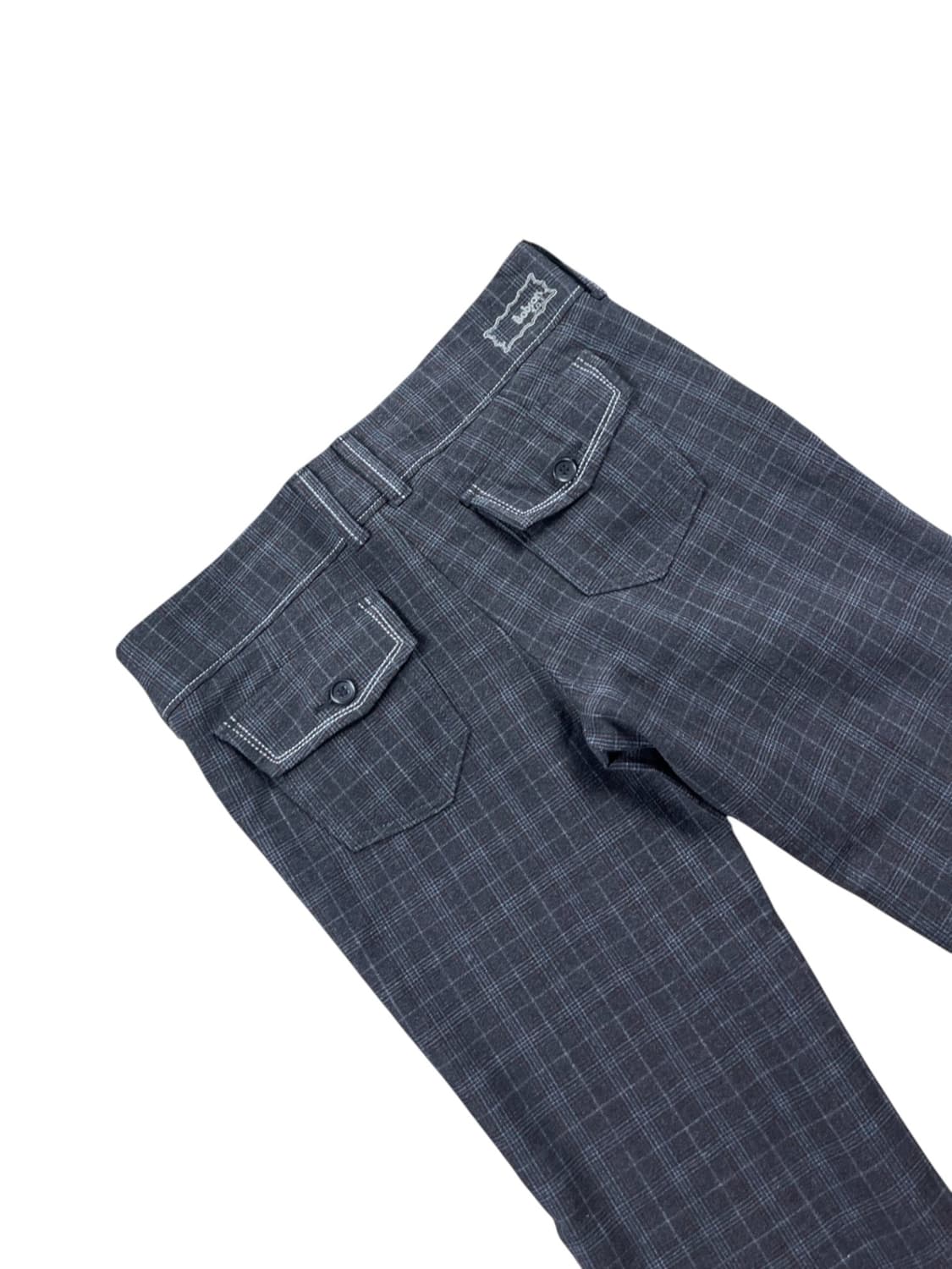 Bobson 체크 패턴 부츠컷 슬렉스  상품이미지5