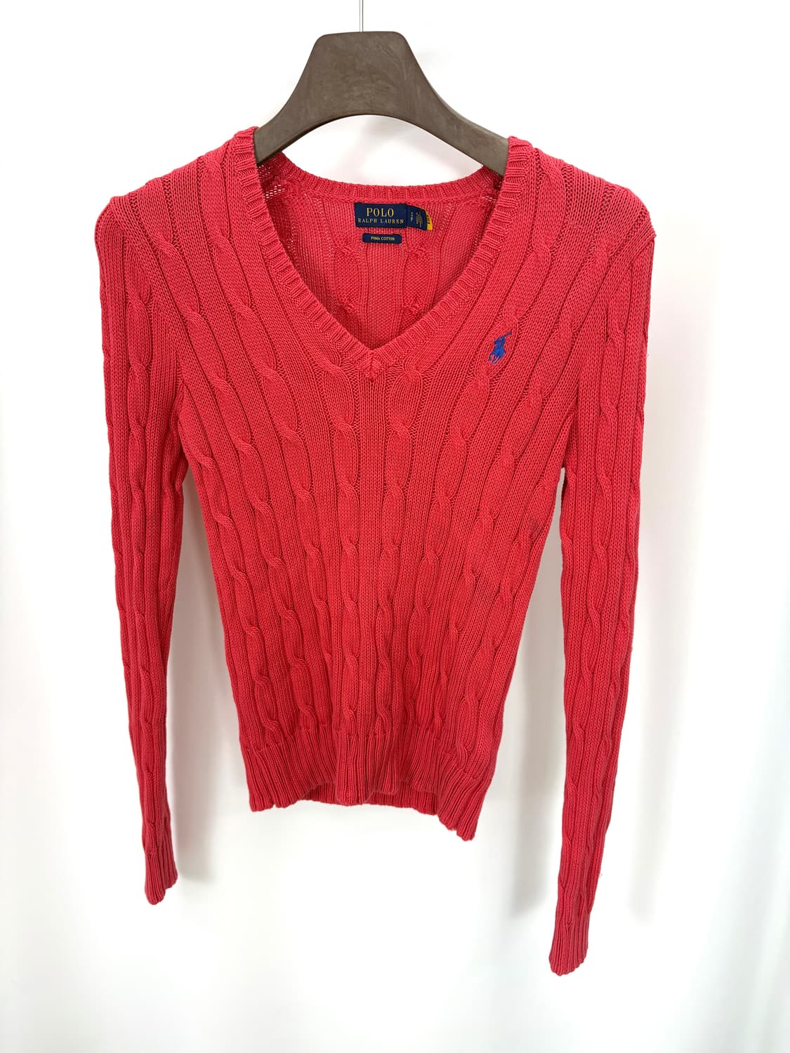 [S]폴로 핫핑크 브이넥 니트CK9760  상품이미지4