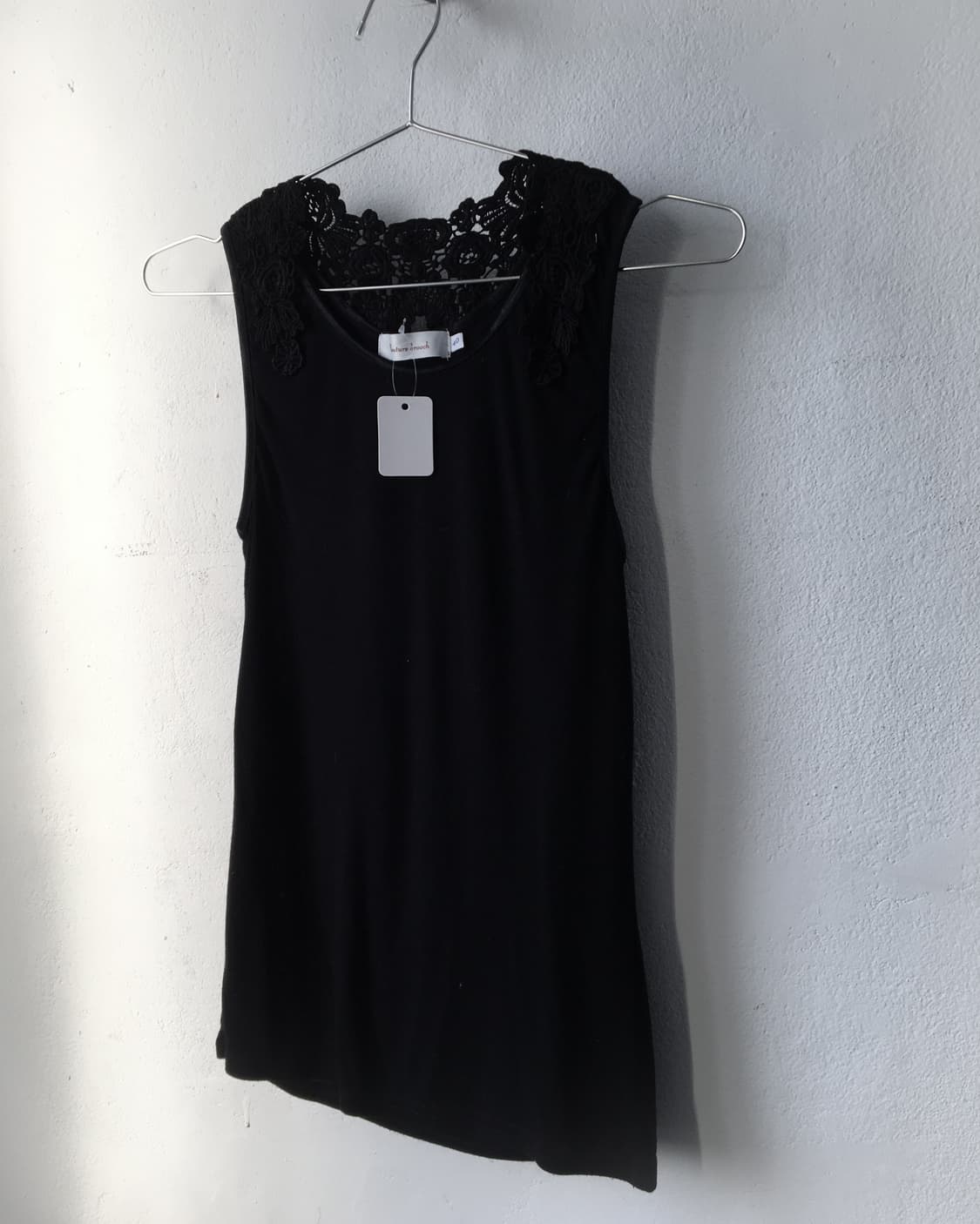 Crochet lace trimming sleeveless 상품이미지3