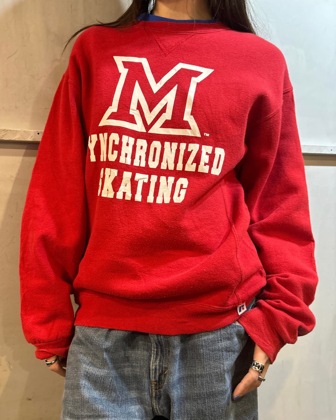 90s RUSSELL y2k grunge purple sweats 상품이미지3