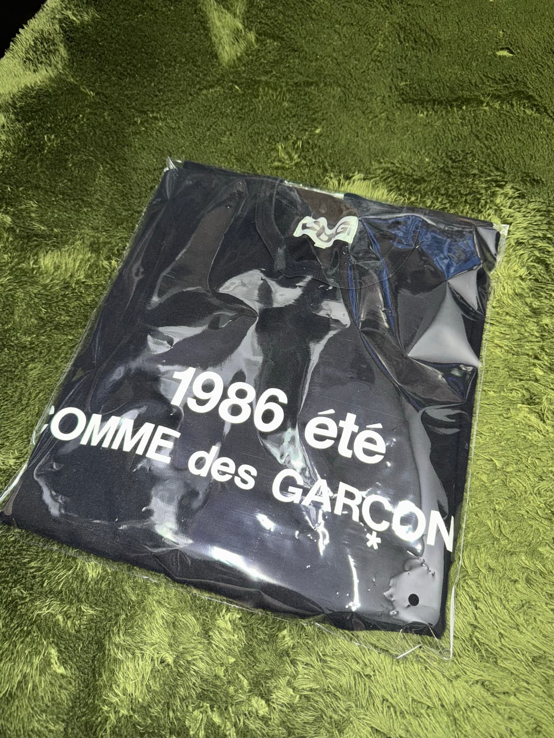 [XXL] 꼼데가르송 CDG 1986 로고 티셔츠 블랙 상품이미지10