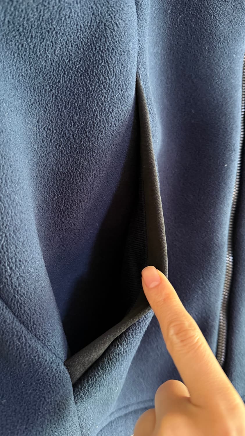 캘러웨이 플리스 자켓 네이비 후리스 집업 점퍼 골프 일상복 남여공용 95 상품이미지4