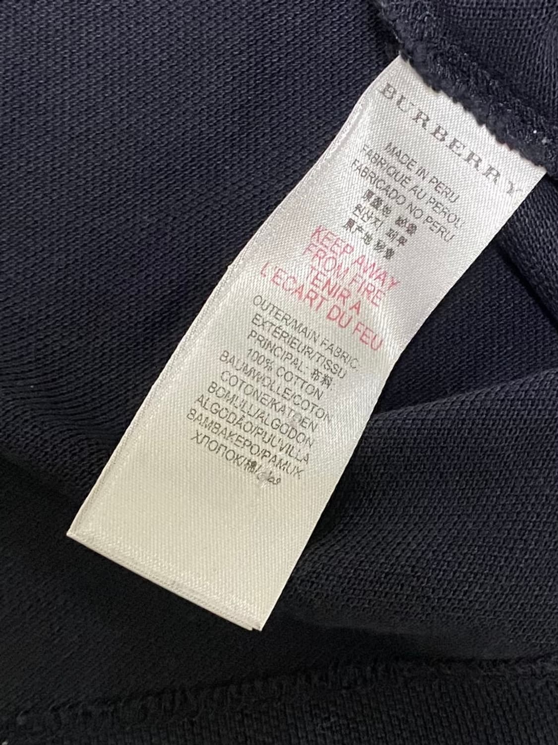 버버리 여성 반팔 카라티 여성 85 사이즈 상품이미지3