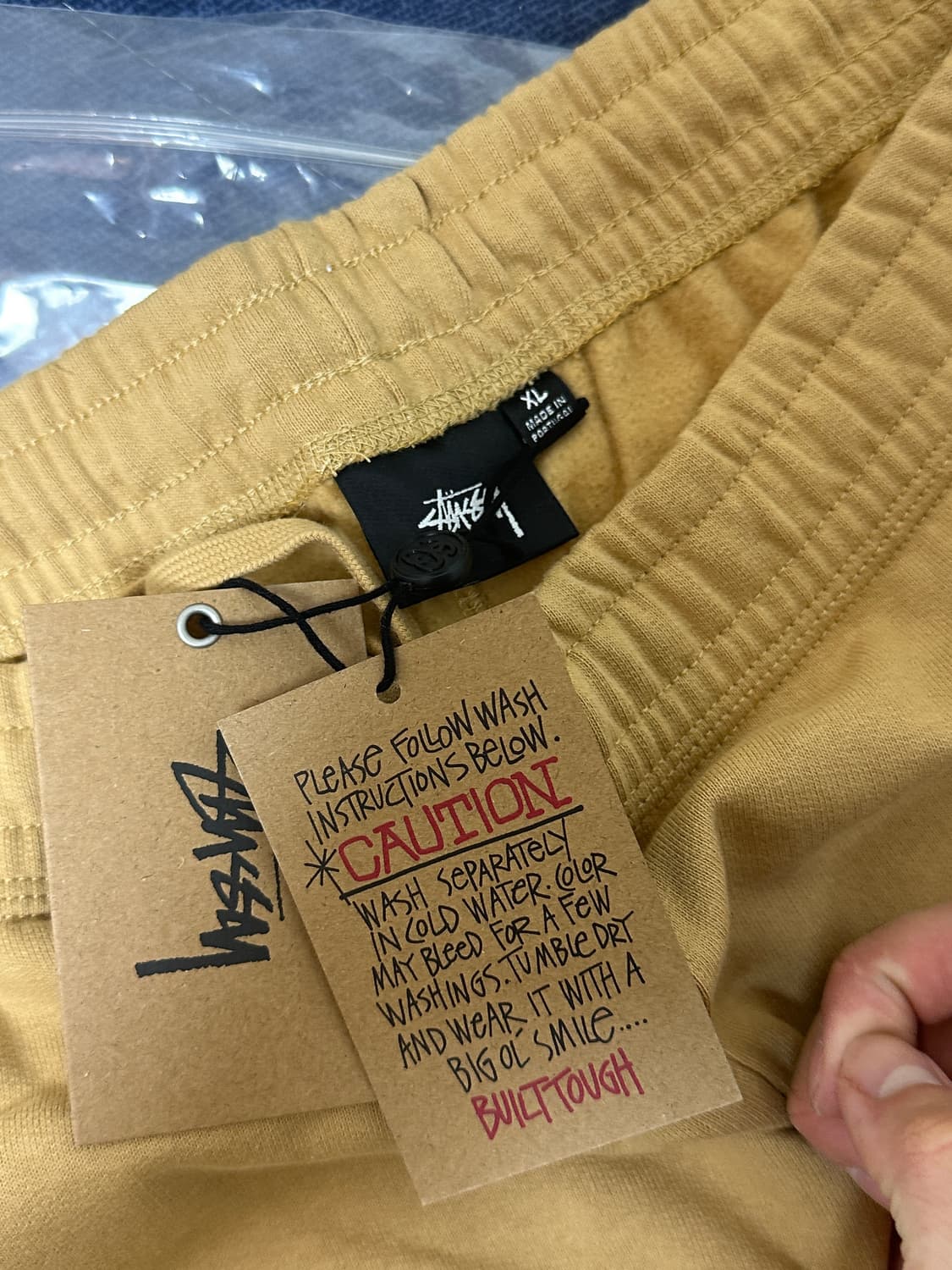 새상품 스투시 오버다이드 로고 팬츠 탄 xl 상품이미지4