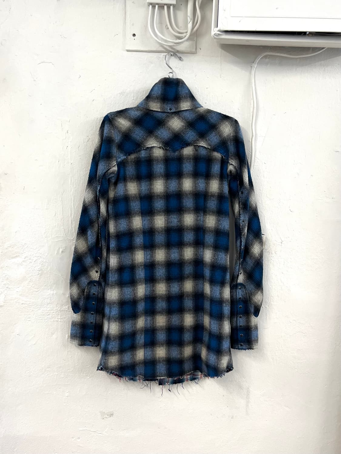 LGB 울 플란넬 그런지 롱셔츠 상품이미지8