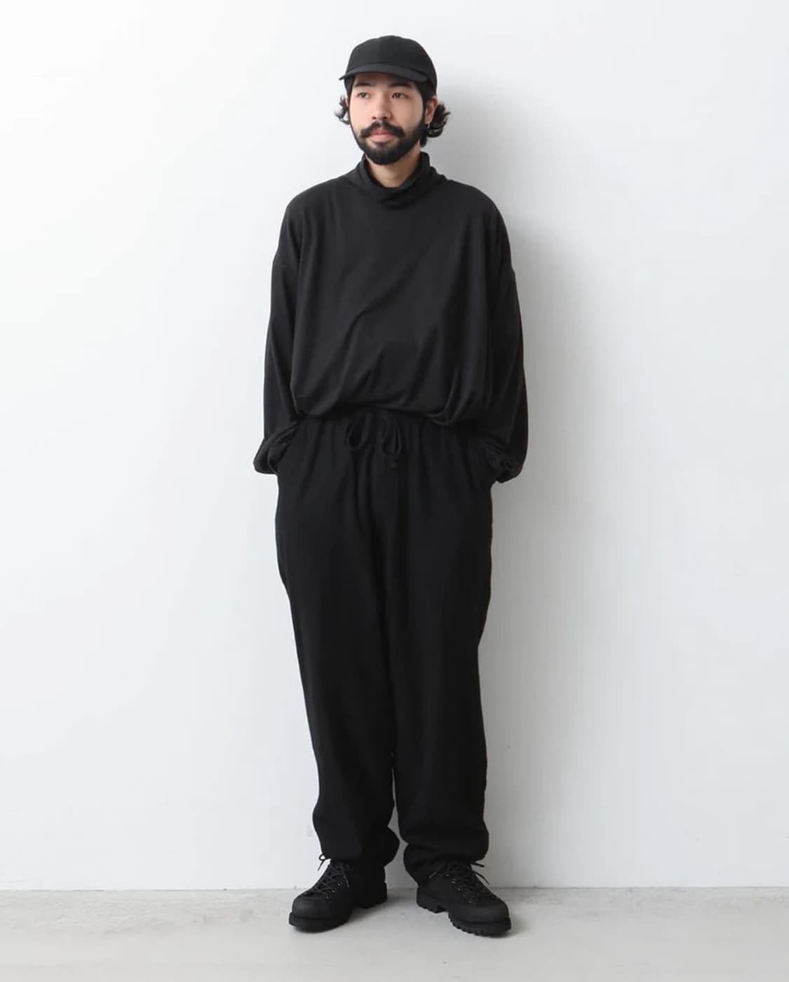 Comoli DrawString Pants Black 상품이미지2